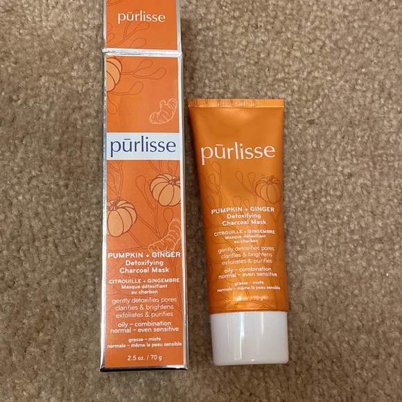 Purlisse Pumpkin + Ginger Detoxifying Charcoal Mask NIB - Picture 4 of 6